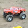 Matt Higgins brought along a surprise for round #4. Along with his Demon Child monster truck, Matt debuted the brand new Tamiya Txt-2 Agrios truck for testing and review. Matt had the off road styled body painted up as the Speed Energy Bigfoot 19 truck. For a stock truck it ran pretty good!!