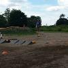 Eradicator and Grave Digger off the line