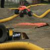 Headcrusher finishes up one of many strong racing passes made by driver Dale Cote today